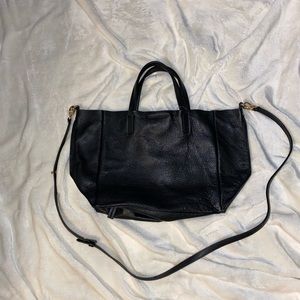Banana Republic Leather Portfolio Slouchy Tote